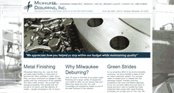 Desktop Screenshot of milwaukeedeburring.com